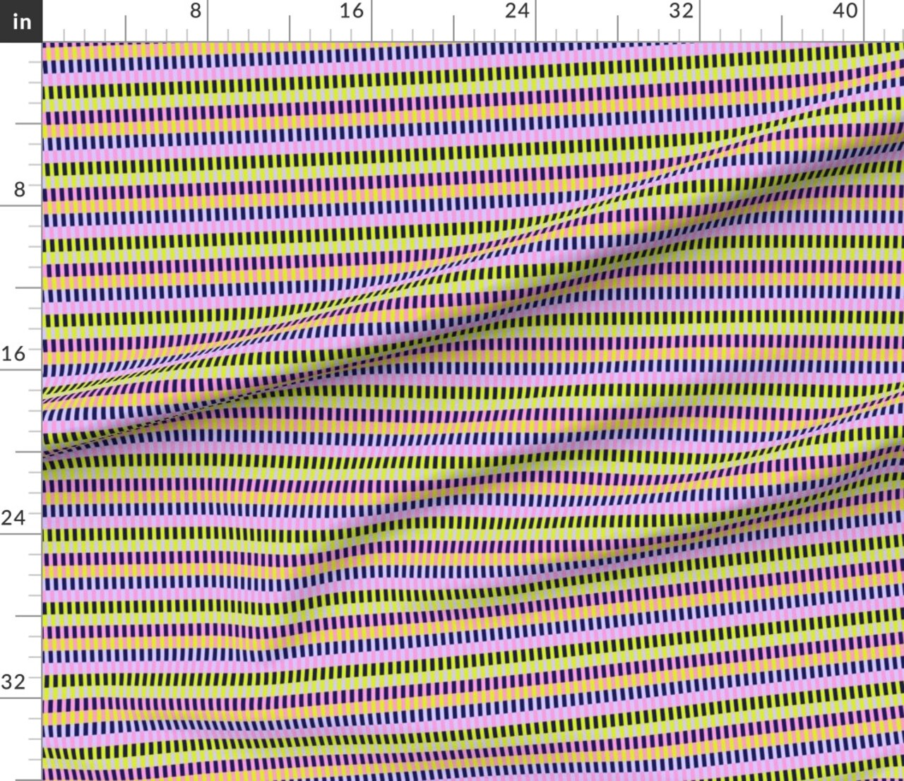 Geometric Modern Colorful Stripes Bold Lines Small Scale Abstract Contemporary Custom Printed Fabric by Spoonflower Various Fabrics by the Yard or Fat Quarter